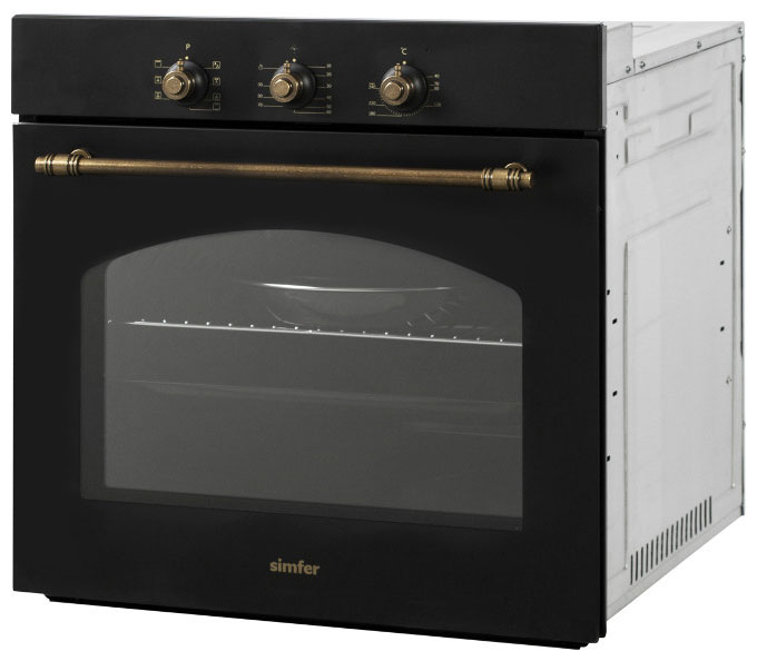 Изображение товара Электрический духовой шкаф Simfer B6EL 18017 черный с грилем и конвекцией