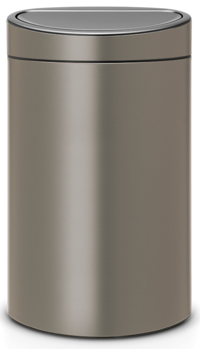 Изображение товара Мусорный бак Brabantia TOUCH BIN new 40л с системой Soft-Touch и плоской задней стенкой