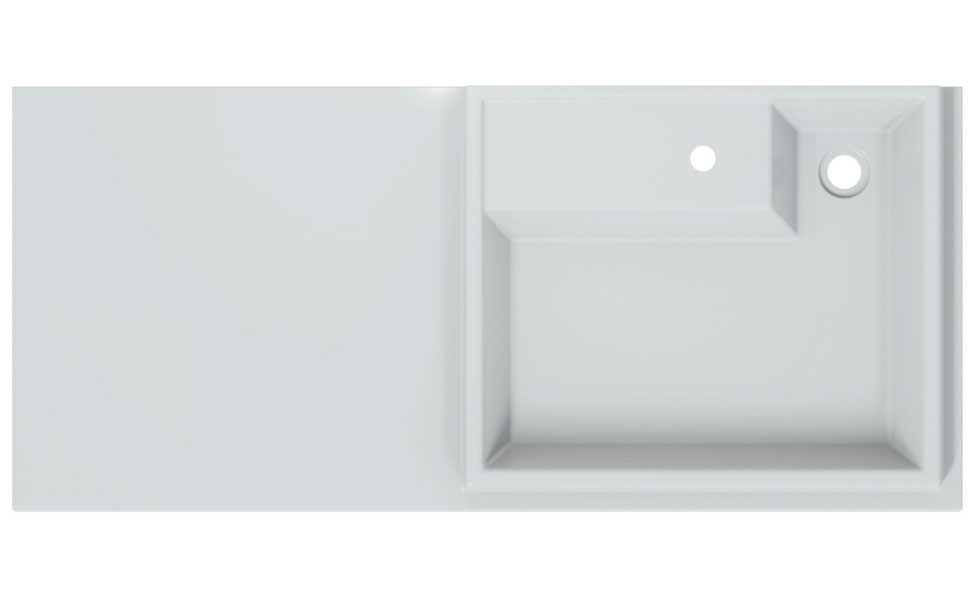 

Умывальник над стиральной машиной СаНта Юпитер 110/50, правый, без кронштейнов (900132), Белый