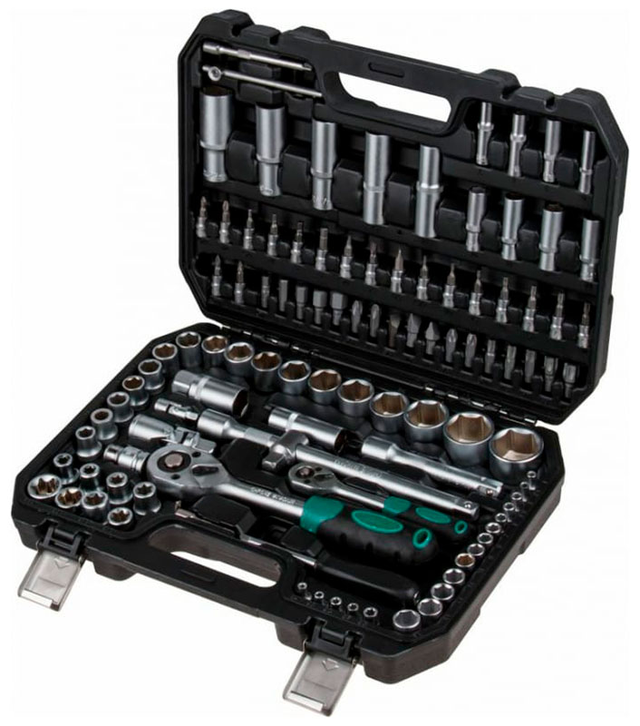 

Набор головок и бит Волат 108 пр. 1/4, 1/2, 6 граней (18520-108)