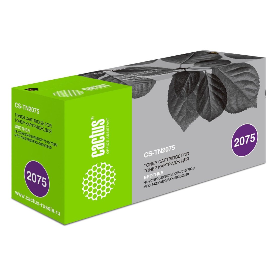 Изображение товара Картридж лазерный Cactus TN2075 черный для Brother до 2500 страниц