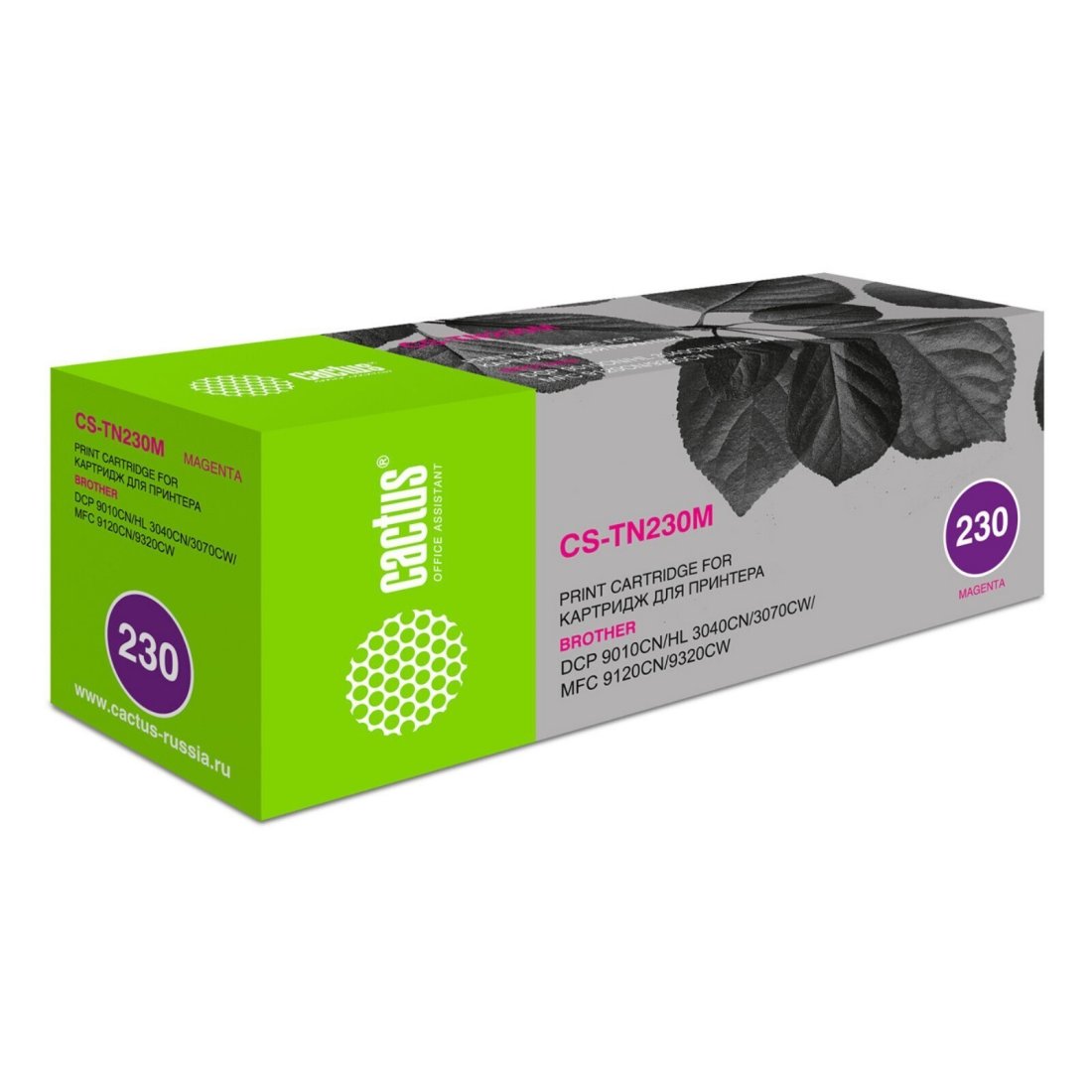 Изображение товара Картридж лазерный Cactus CS-TN230M пурпурный 1400 страниц для Brother HL-3040/3070