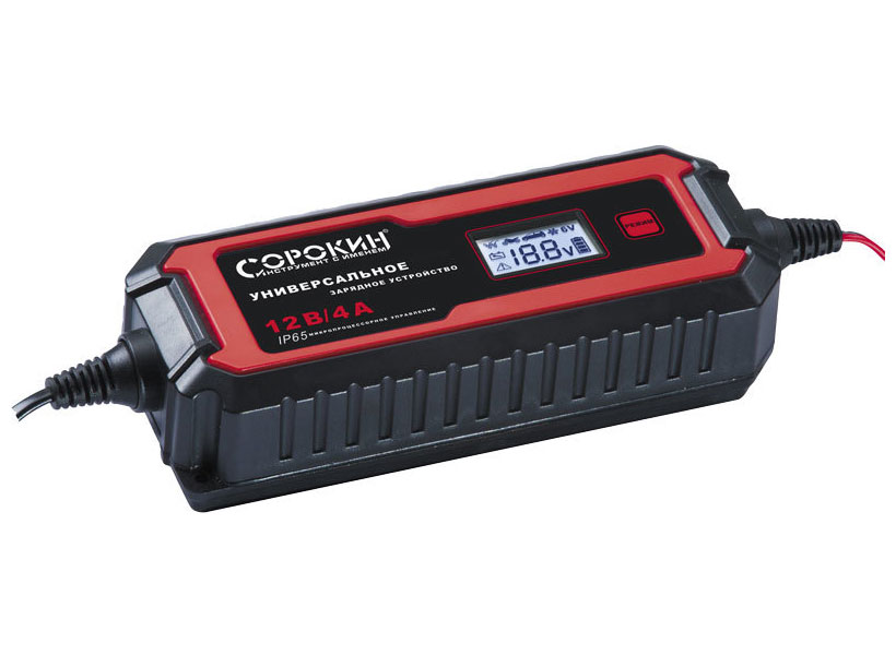 Изображение товара Зарядное устройство Сорокин 2А/4A для автомобилей и мотоциклов