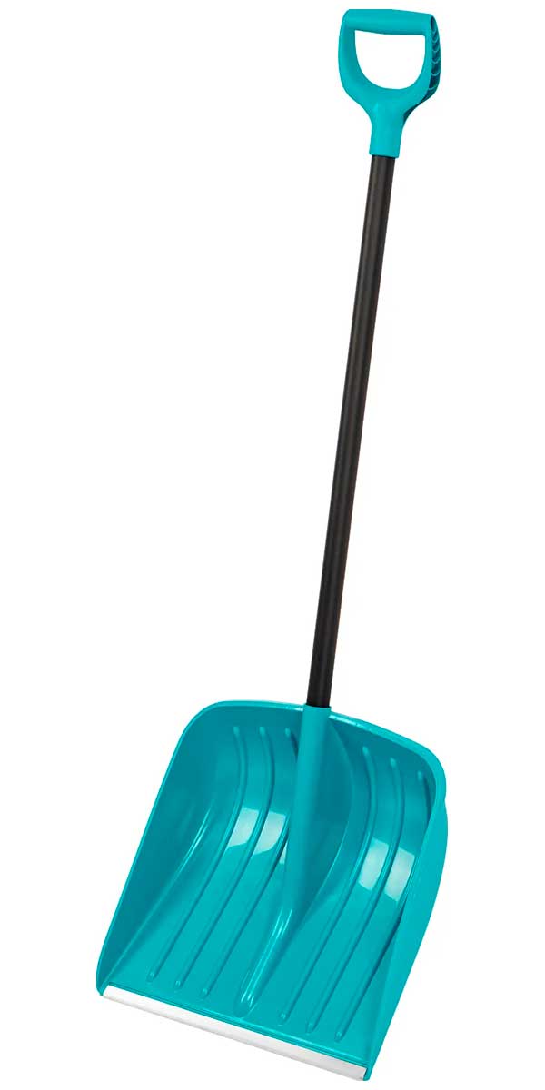 Изображение товара Лопата для уборки снега Palisad полипропилен, 450х450х1355 мм, алюминиевый черенок, LUXE (61678)