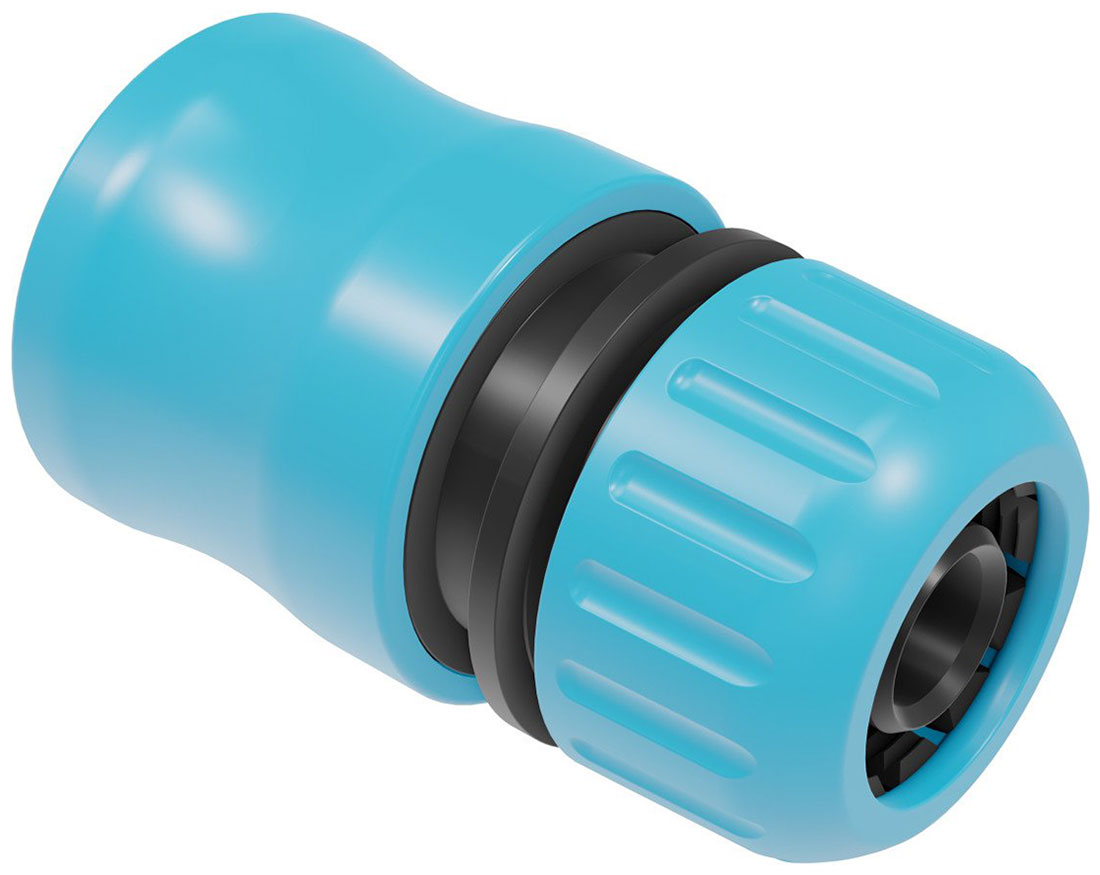Изображение товара Коннектор для шлангов Cellfast BASIC 1/2-5/8" (51-130H), пластиковый, голубой и черный
