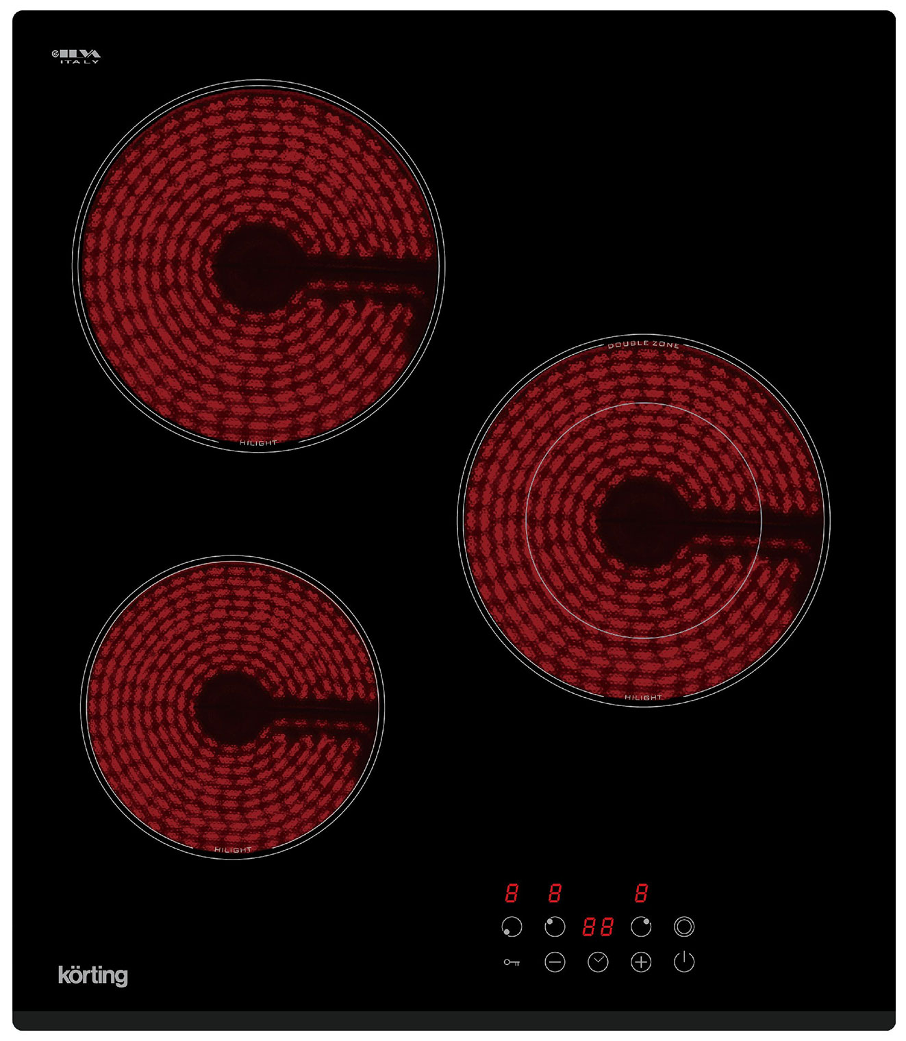 Изображение товара Электрическая варочная панель Korting HK 42034 B