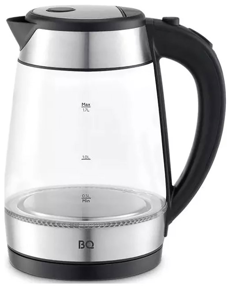 Изображение товара Чайник электрический BQ KT1738G, черный/сталь