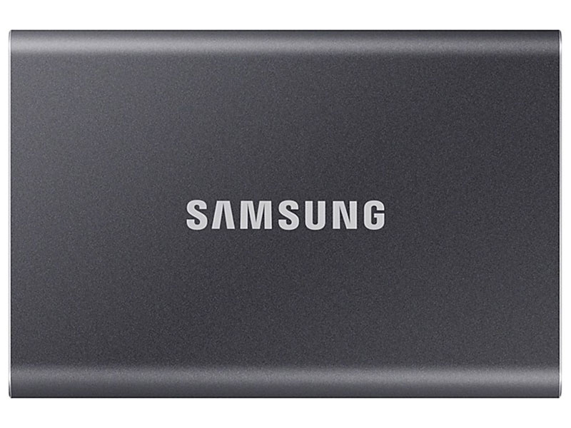 Изображение товара Внешний SSD Samsung T7, USB 3.2 Type C, 2Tb, серый (MU-PC2T0T/WW)