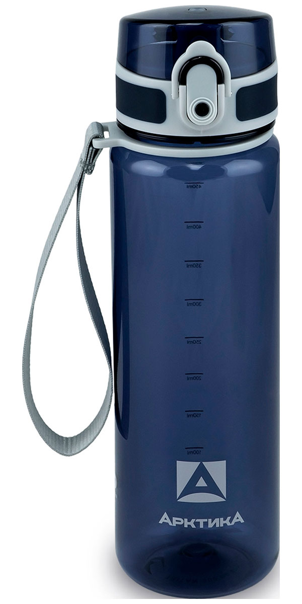 Изображение товара Бутылка тритановая Арктика 500 мл синяя прозрачная, с ситечком (арт. 720-500)