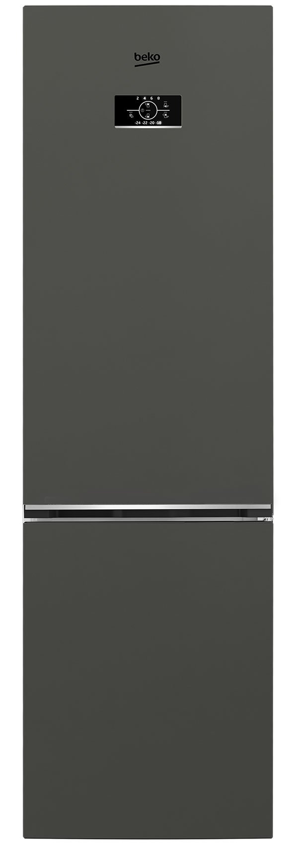 Изображение товара Двухкамерный холодильник Beko B3R0CNK312HG серый с цифровым дисплеем и системой No Frost Изображение товара Двухкамерный холодильник Beko B3R0CNK312HG серый с цифровым дисплеем и системой No Frost