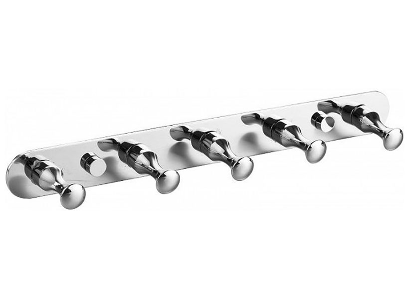 Изображение товара Планка с крючками для полотенец D-Lin хром (D201802)