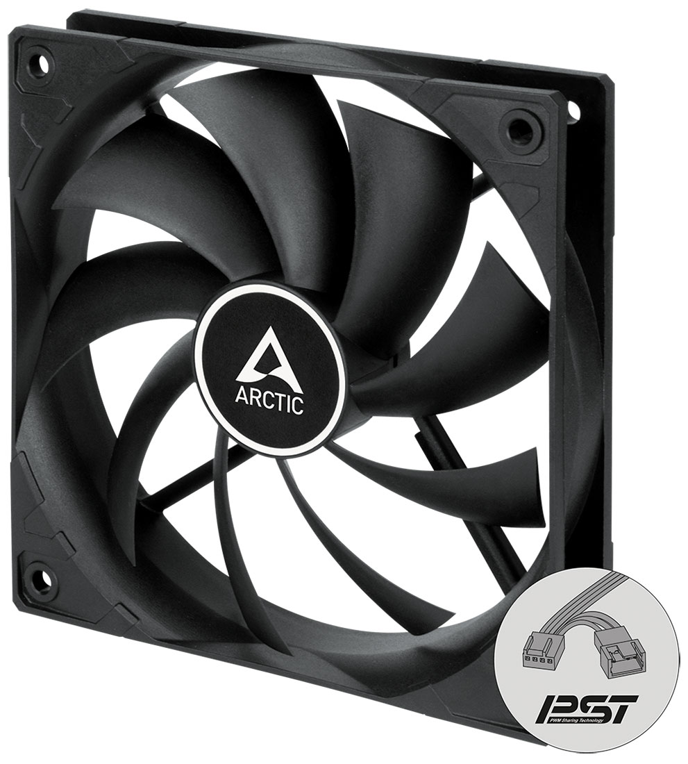 Изображение товара Вентилятор для корпуса Arctic F12 PWM PST Black (ACFAN00200A)