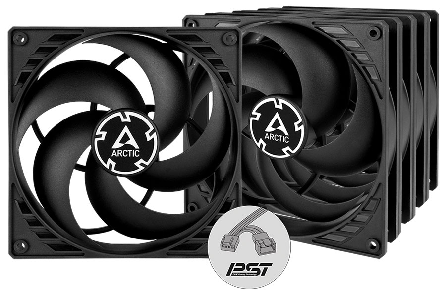 Вентилятор для корпуса Arctic P14 PWM PST black/black 5x140mm (ACFAN00138A)