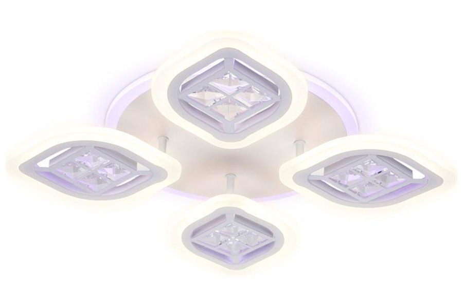 Изображение товара Потолочная светодиодная люстра Ambrella Light Ice FA280 стиль неоклассика для гостиной с пультом
