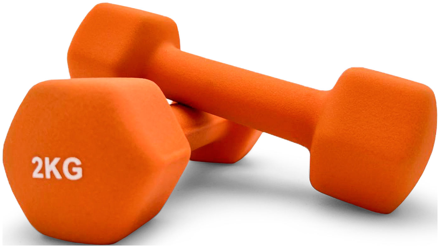 Изображение товара Гантель Unix Fit, неопреновая, 2 кг, Orange