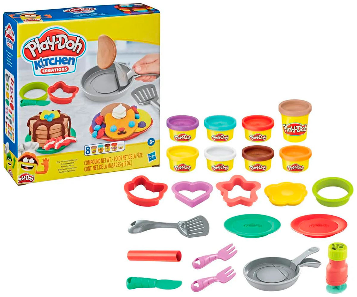 Набор для лепки Hasbro Play-Doh ''Блинчики'' F1279 Набор для лепки Hasbro Play-Doh ''Блинчики'' F1279
