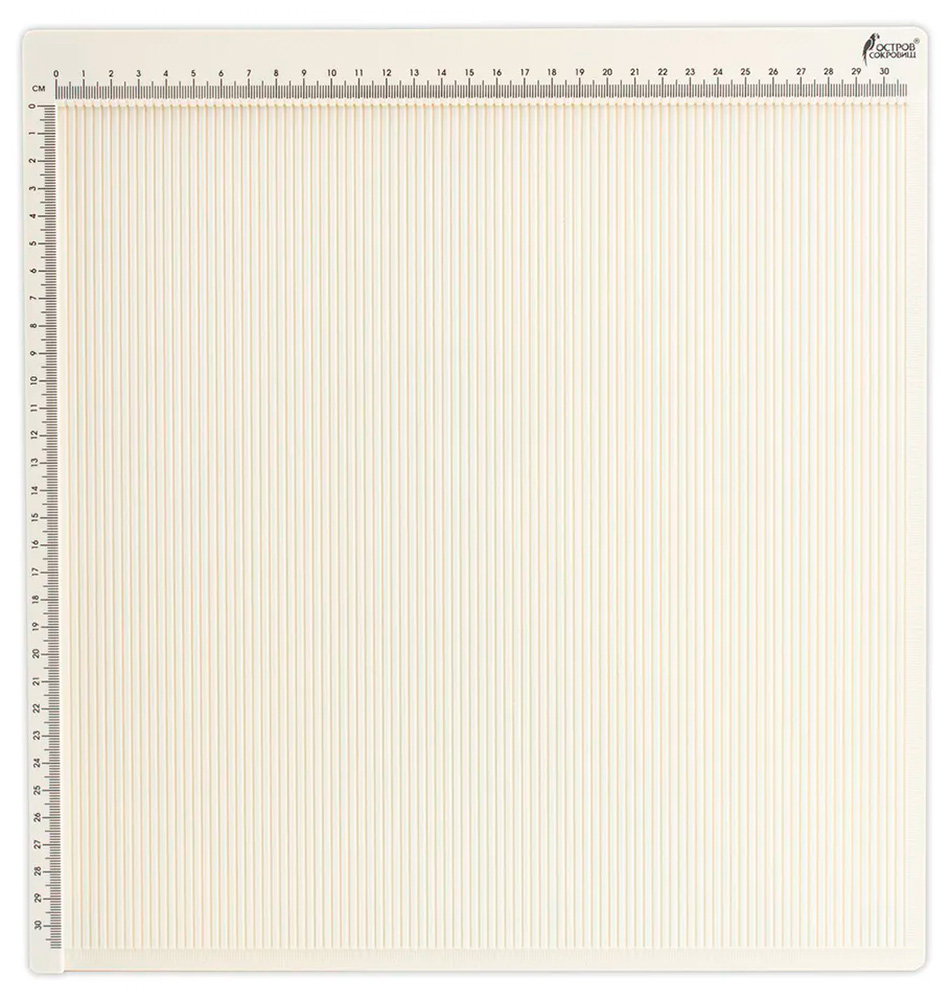 

Доска для биговки многофункциональная Остров сокровищ Большая, 33х34.6 см (662778), Светло-серый