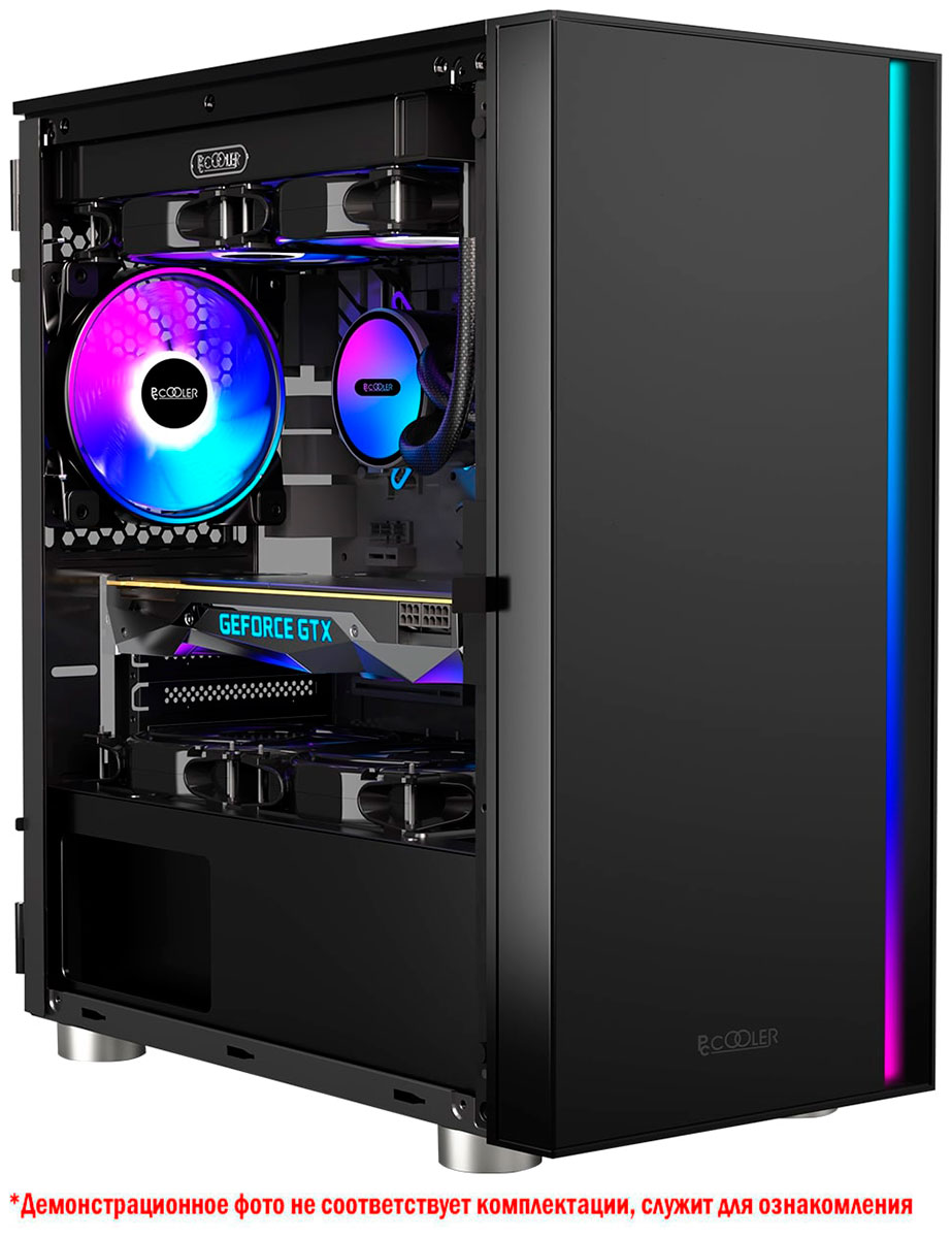 Изображение товара Компьютерный корпус PCCooler LM300 ARGB BK