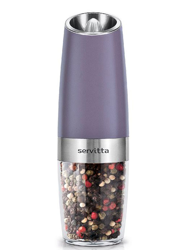 Мельница электрическая для специй с подсветкой Servitta Sr0292 фиолетовая Мельница электрическая для специй с подсветкой Servitta Sr0292 фиолетовая