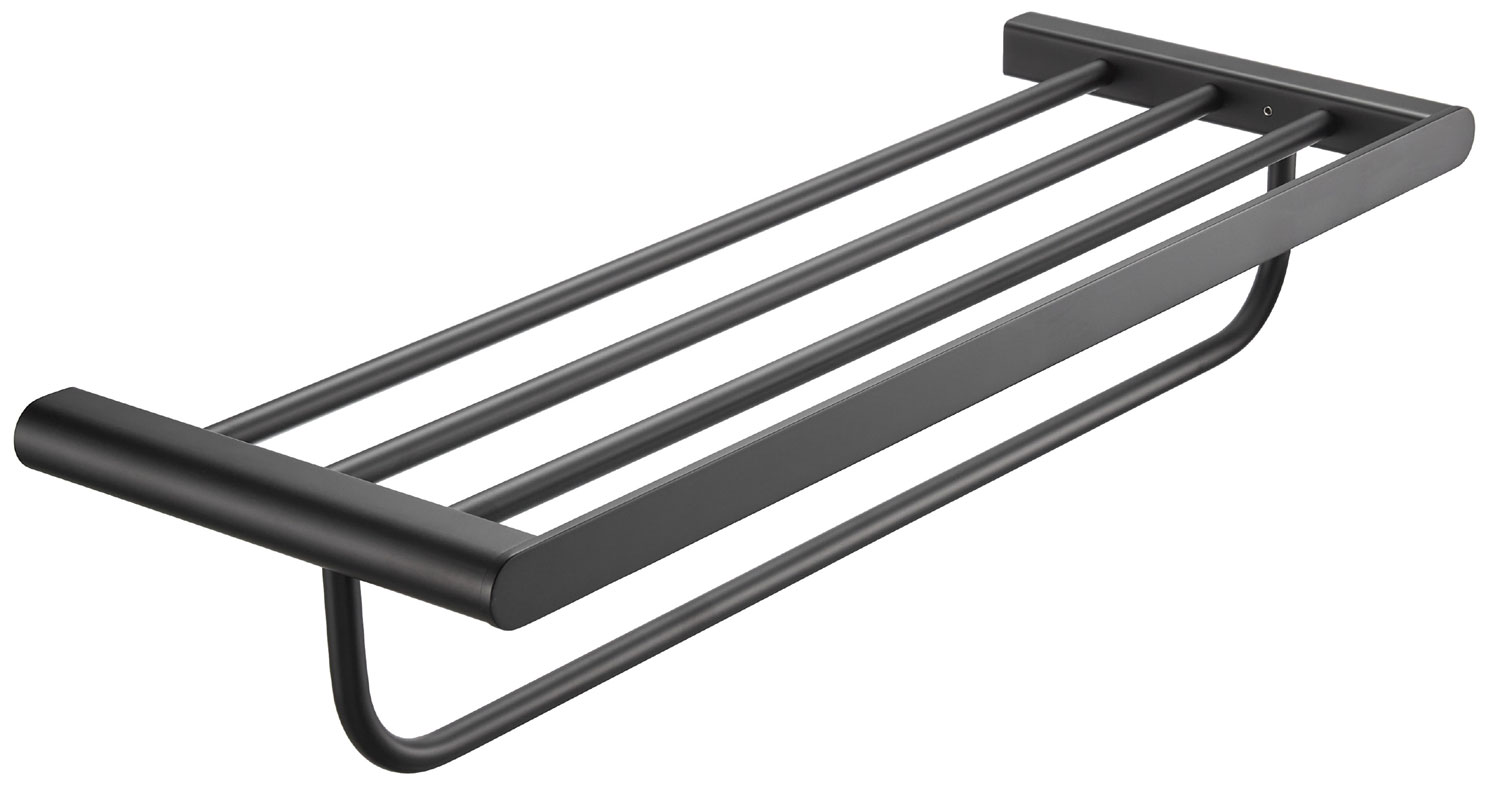 Изображение товара Полка для полотенец Milacio Ultra настенная черный матовый