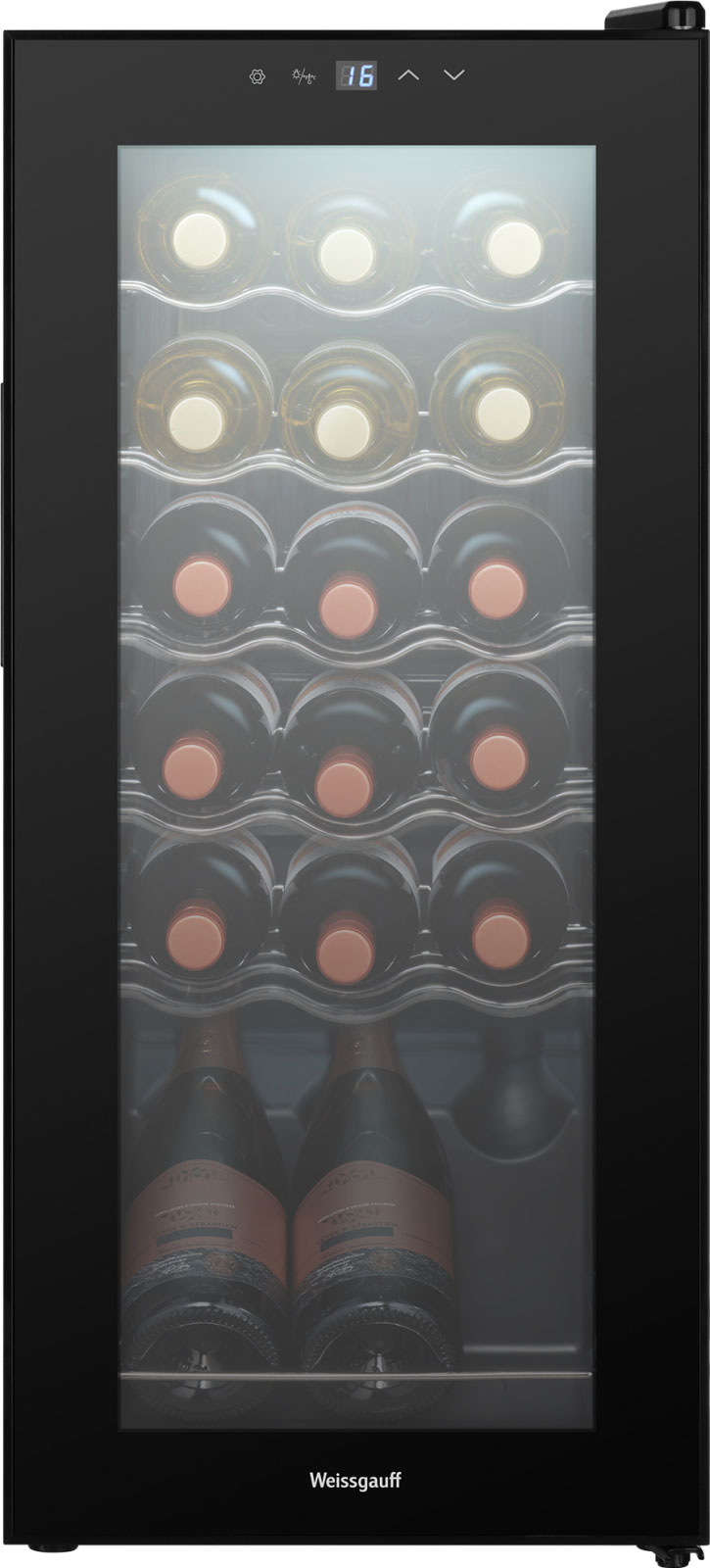 Изображение товара Винный холодильник Weissgauff WWC-18 Bottle 18 бутылок черный электронное управление