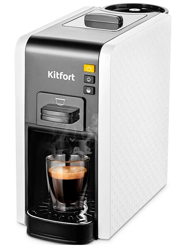 

Кофеварка 3 в 1 Kitfort КТ-7467, Белый/черный