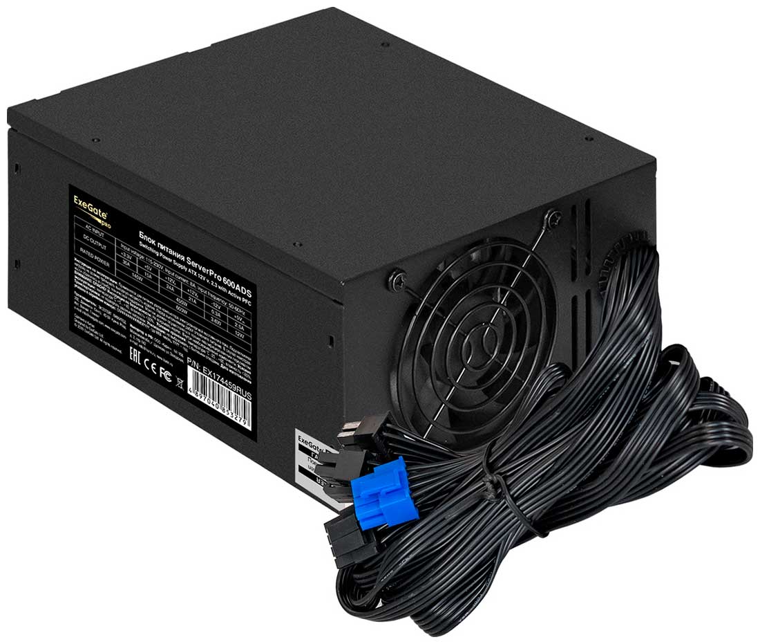 Изображение товара Серверный БП ExeGate 600W ServerPRO-600ADS (EX174459RUS)