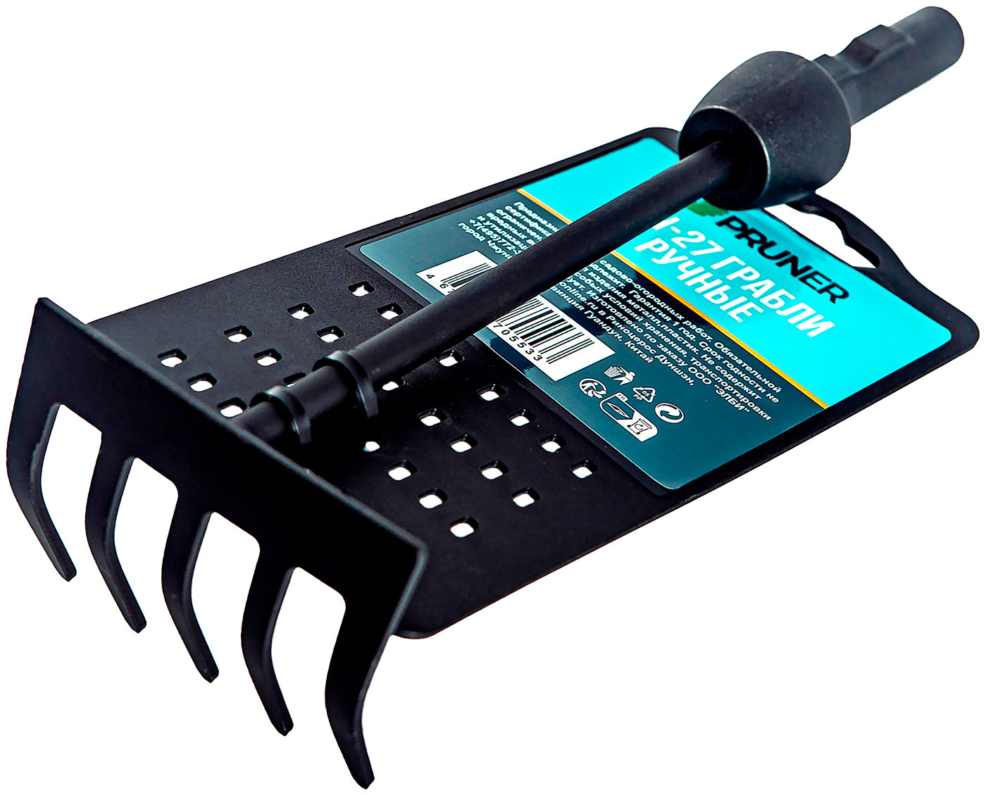 Изображение товара Грабли Pruner RH-27 для комбисистемы 9 см металлические садовые