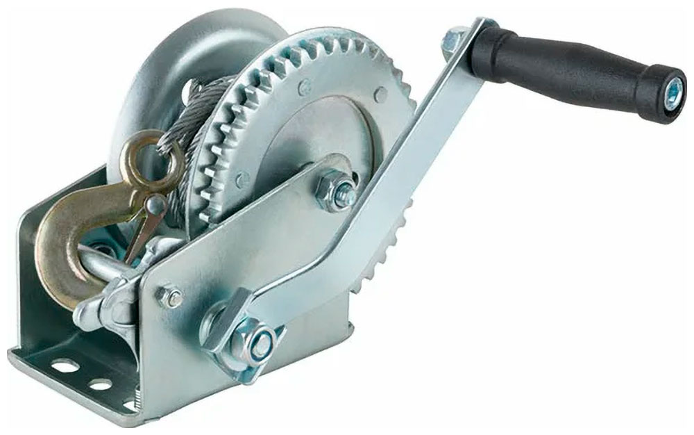 Изображение товара Лебедка шестеренчатая Fit стальной трос 8 м х 45 мм, 700 кг