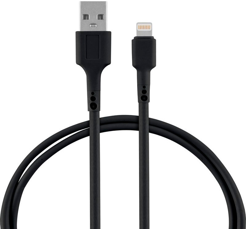 Изображение товара Кабель Energy ET-30, USB/Lightning, черный (104113)