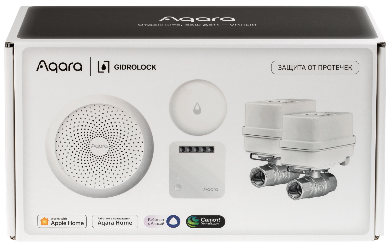 Изображение товара Комплект умный дом Aqara Защита от протечки (SWK43BS)