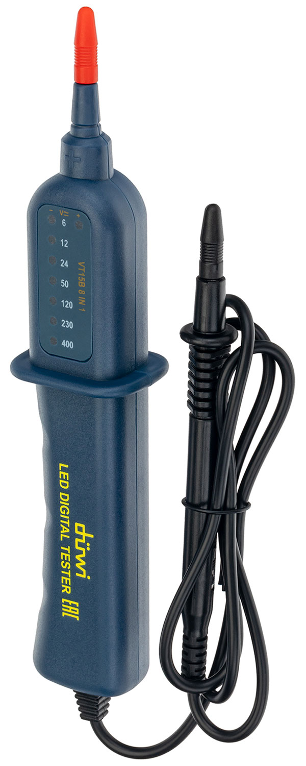 Изображение товара Тестер-индикатор Duwi наличия и величины напряжения в сети переменного тока до 400 В (26041 7)
