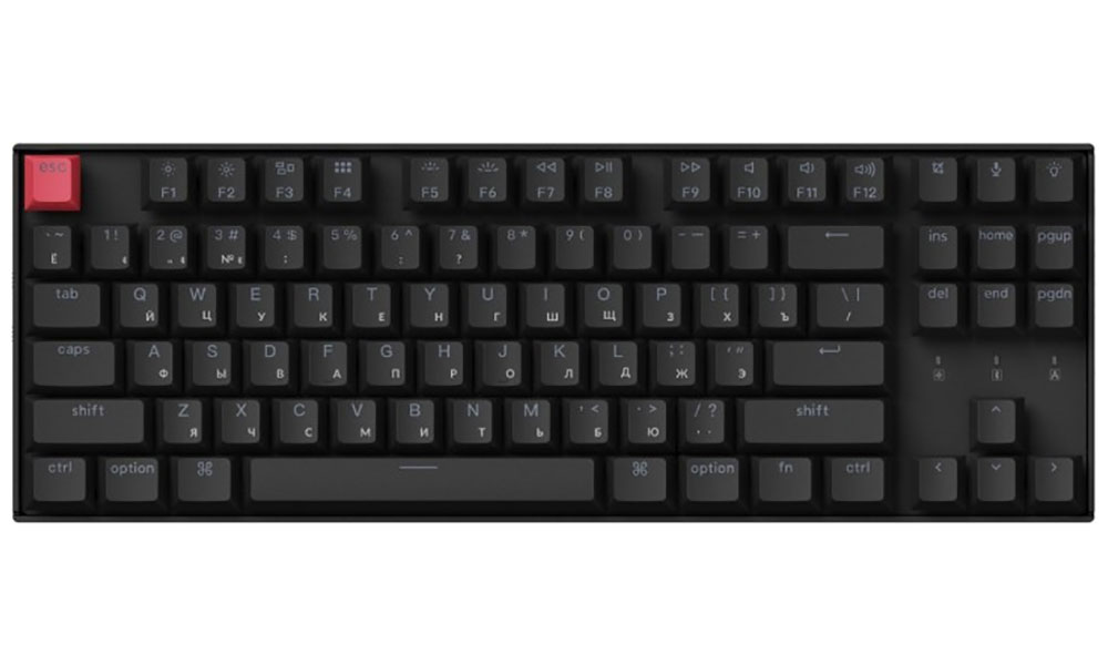 Изображение товара Беспроводная механическая клавиатура Keychron QMK K8X-A1Z Super Red Switch White Led