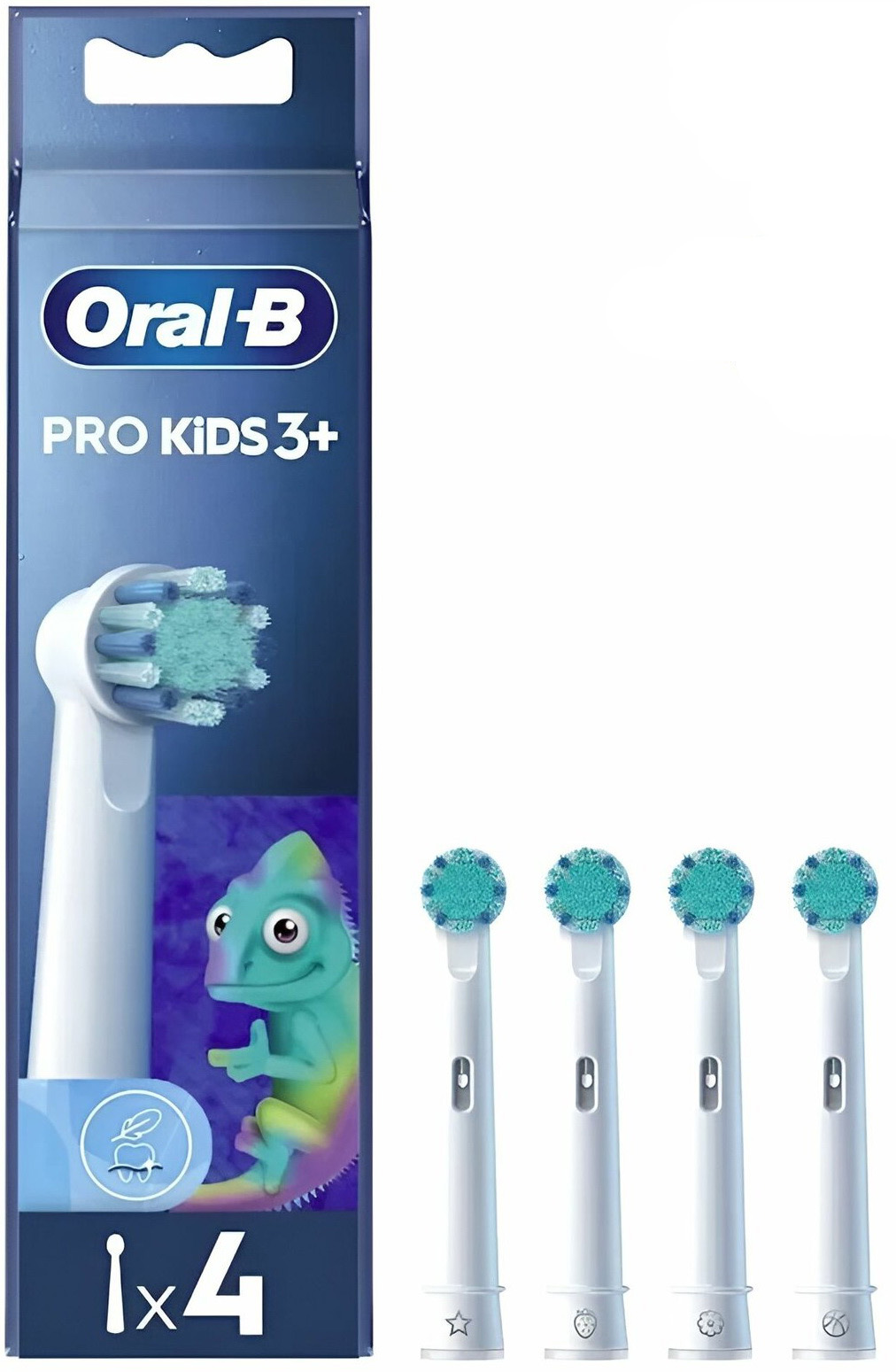 Изображение товара Насадки для зубной щетки Braun ORAL-B Vitality Pro Kids EB10S Chameleon 4 шт