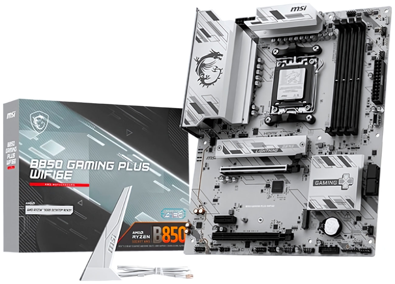 Изображение товара Материнская плата MSI B850 GAMING PLUS WIFI6E (AM5, ATX)