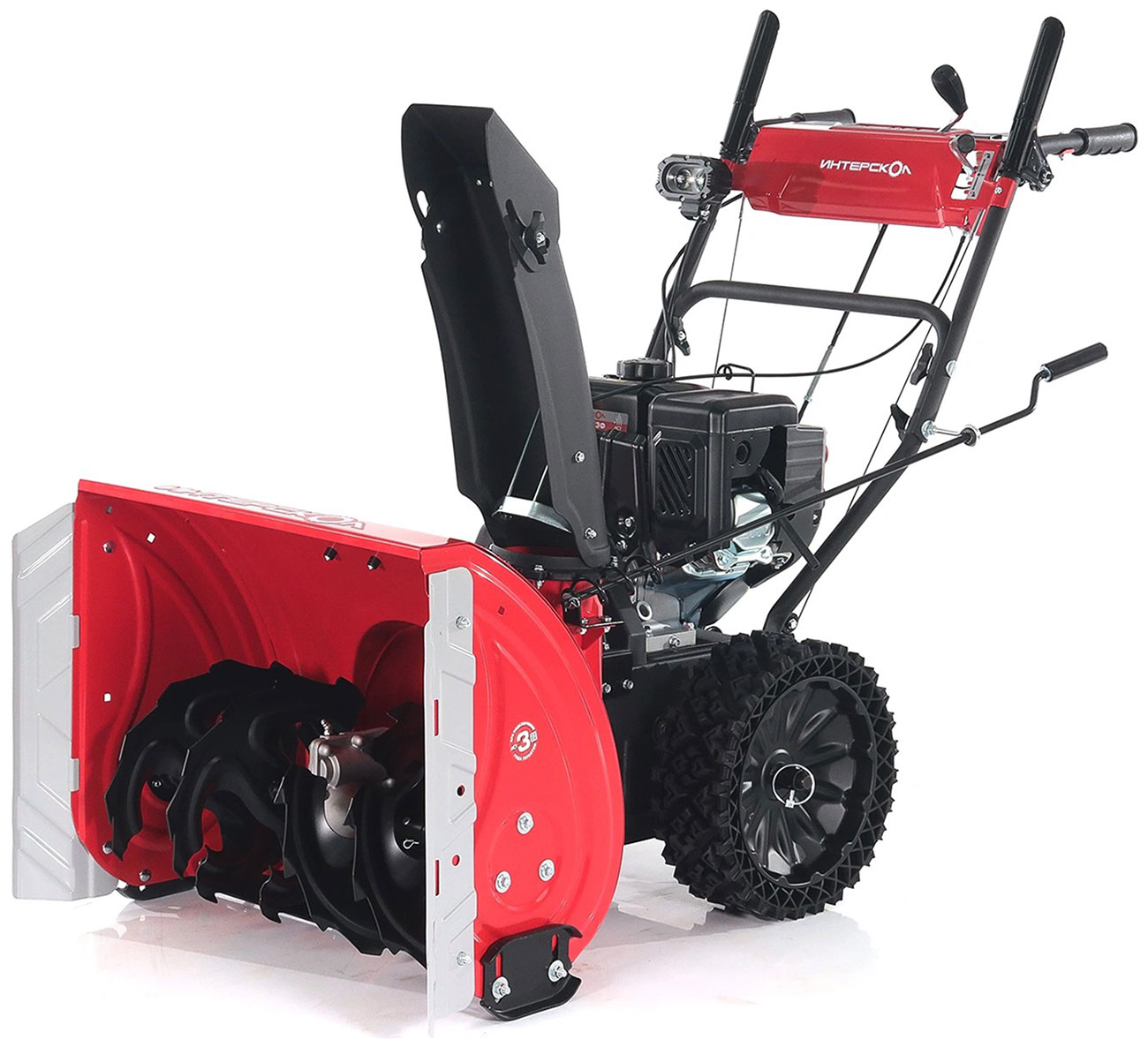 Изображение товара Бензиновый снегоуборщик Интерскол СМБ-61/7ЭФ 7 л.с. 61 см мощный зимний снегоснятый