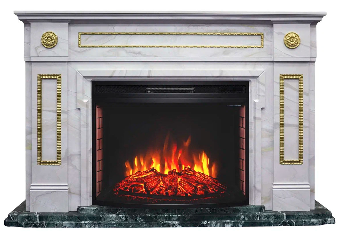Изображение товара Электрокамин комплект Realflame PRESIDENT 33 WT-F616 и портал FIRESPACE NEW 33 SIR