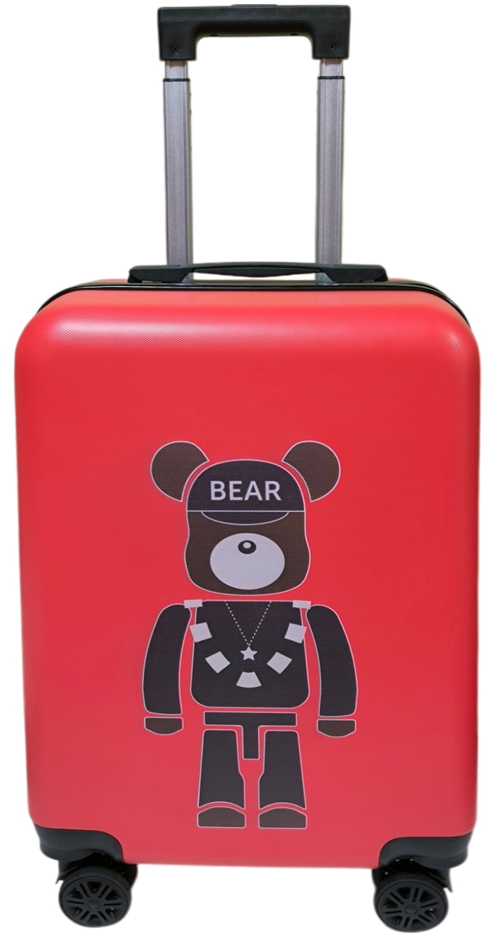 Изображение товара Детский пластиковый чемодан Lats 16 дюймов Медведь красный