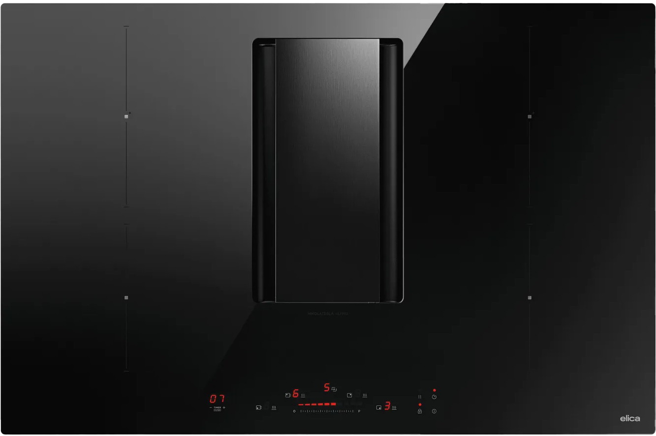 Изображение товара Индукционная варочная панель со встроенной вытяжкой Elica NIKOLATESLA ALPHA B BL/A/78 Изображение товара Индукционная варочная панель со встроенной вытяжкой Elica NIKOLATESLA ALPHA B BL/A/78