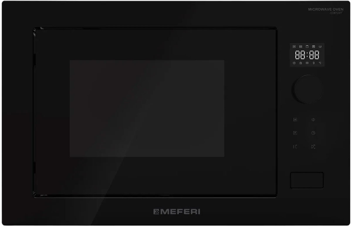 

Встраиваемая микроволновая печь СВЧ Meferi MMO6025BK COMFORT, Черный
