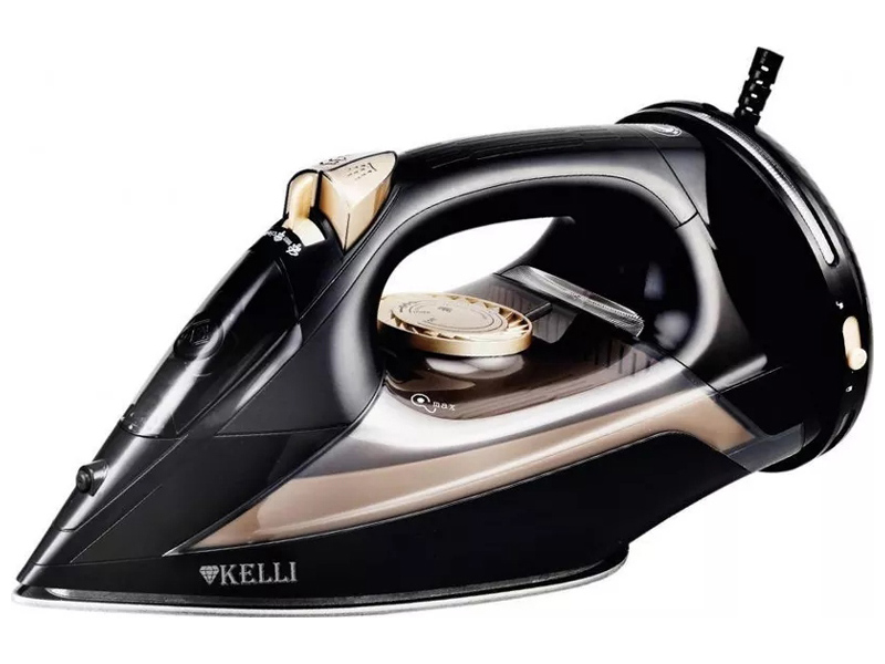 Изображение товара Утюг паровой Kelli KL-1655, черный, беспроводной