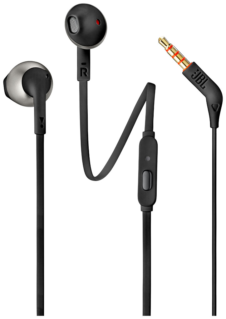 Вставные наушники JBL T 205 черный JBLT 205 BLK