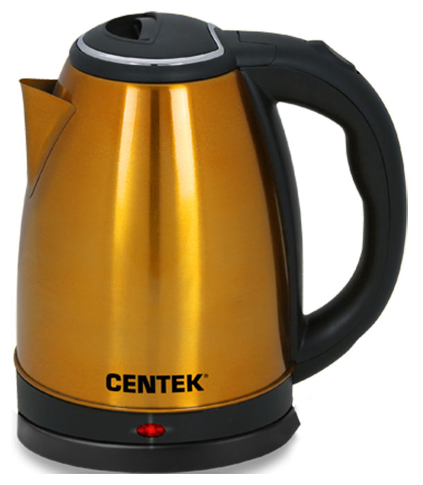 Чайник электрический Centek CT-1068 GOLD чайник электрический centek ct 1068 металл 2 л 2000 вт пурпурный