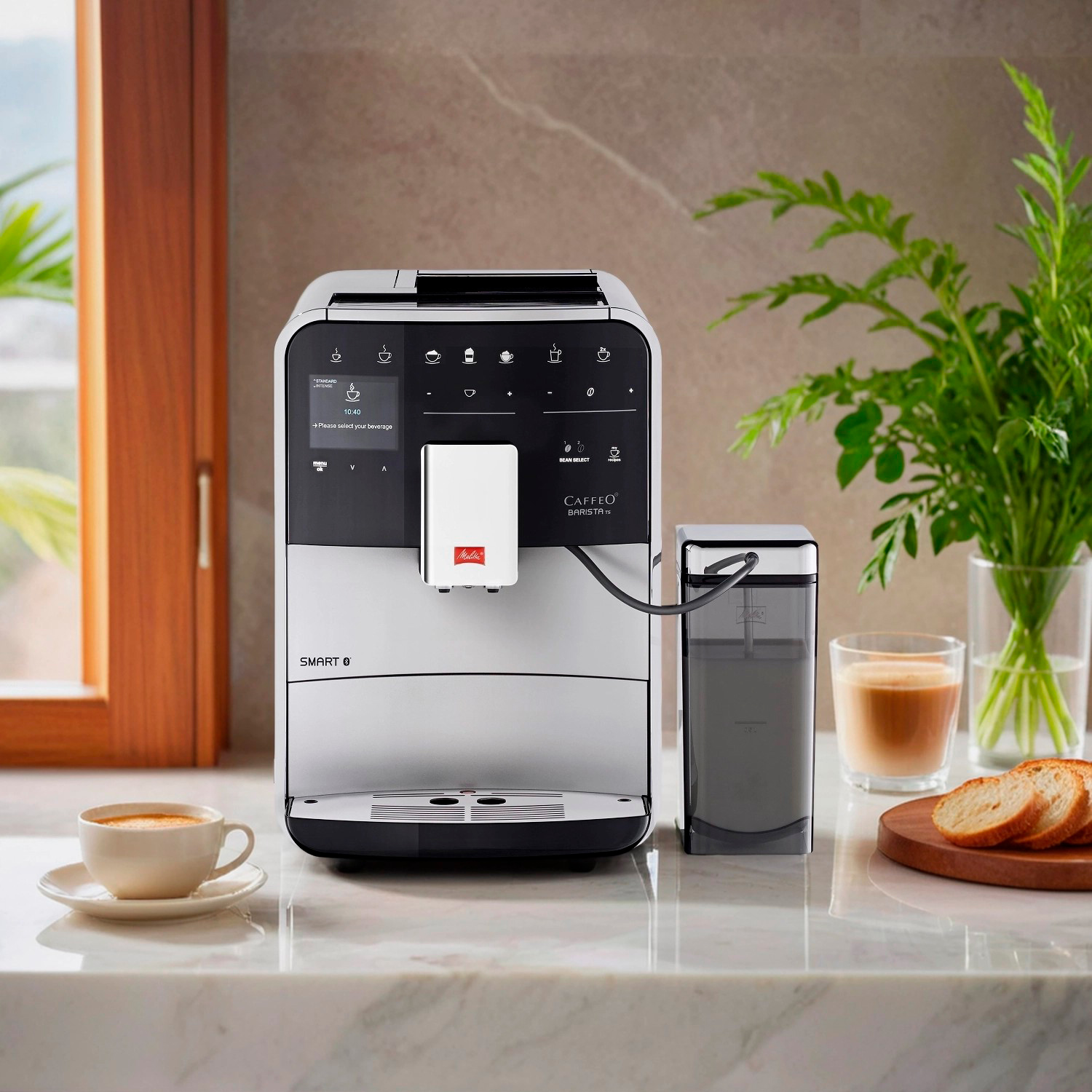 Изображение товара Кофемашина автоматическая Melitta Caffeo F 830-101 Barista T Smart 1450Вт серебристый