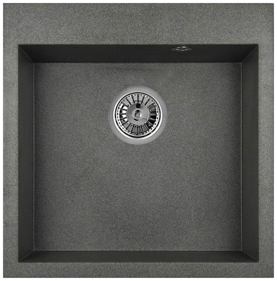 Изображение товара Кухонная мойка Granula GR-5102 кварцевая прямоугольная 505*510 мм графит