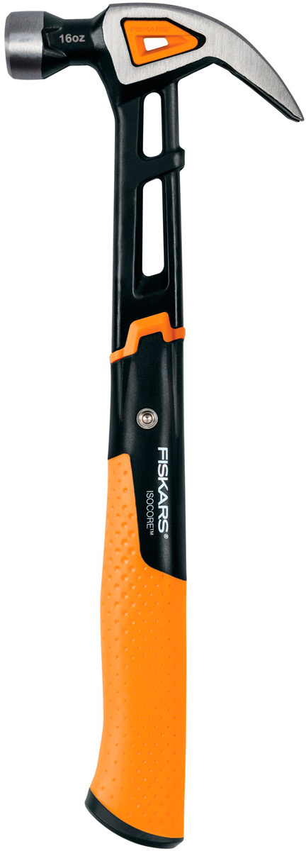 Молоток Fiskars с загнутым гвоздодёром M 16oz/13.5'' 1027202 Молоток Fiskars с загнутым гвоздодёром M 16oz/13.5'' 1027202