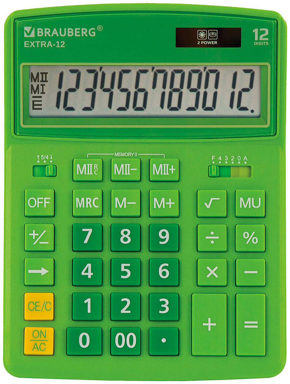Изображение товара Настольный калькулятор Brauberg EXTRA-12-DG для бухгалтеров и офисной работы
