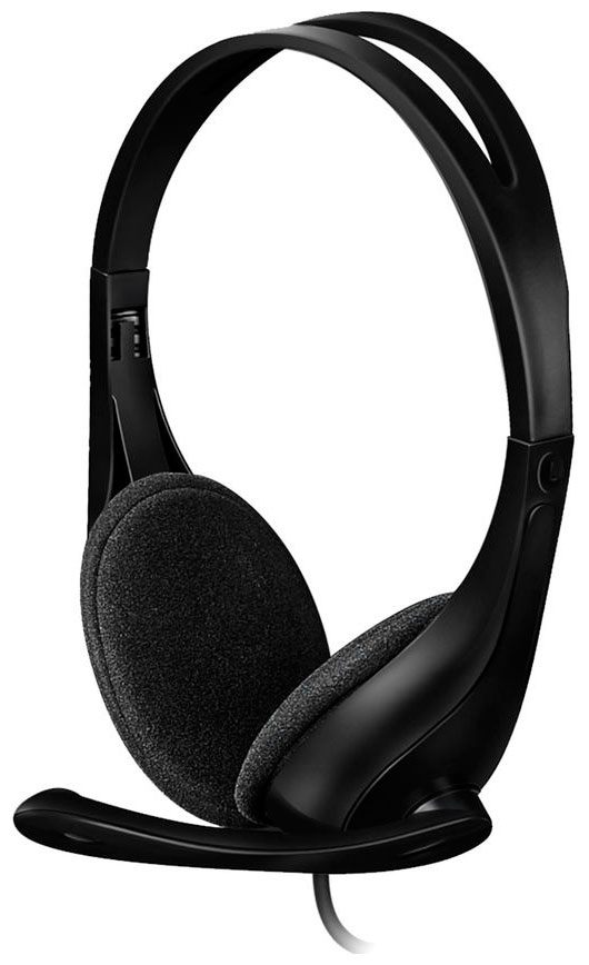 Компьютерная гарнитура A4Tech HU-9 черный 1.8м накладные Компьютерная гарнитура A4Tech HU-9 черный 1.8м накладные