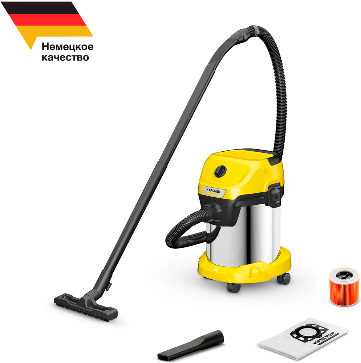 Изображение товара Строительный пылесос Karcher WD 3 S V-17/4/20 1.628-135.0