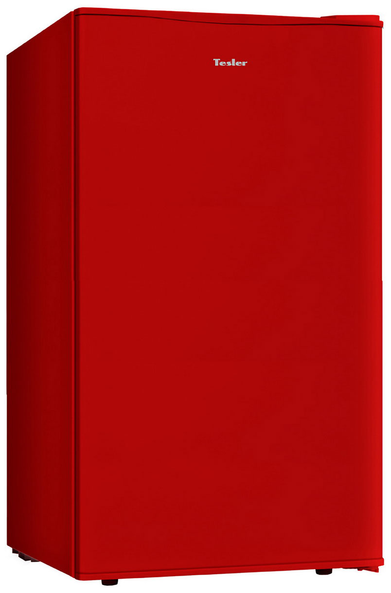 Однокамерный холодильник TESLER RC-95 RED холодильник tesler rc 95 champagne однокамерный класс а 90 л цвет шапмань